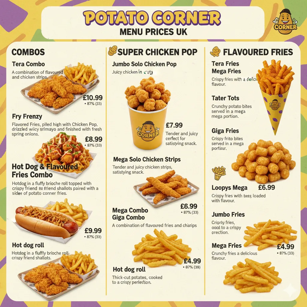 Potato Corner Menu UK