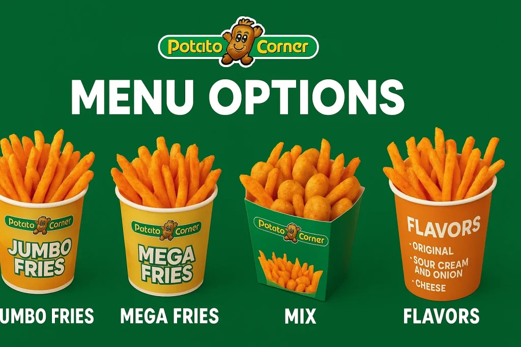Potato Corner’s Menu Options