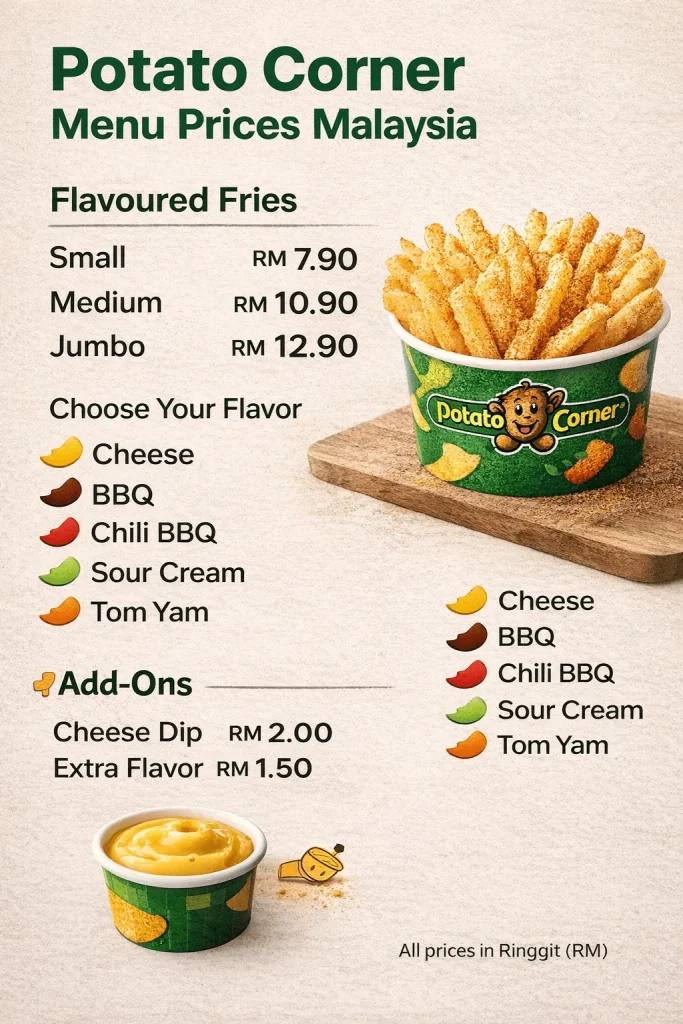Potato Corner Menu Malaysia