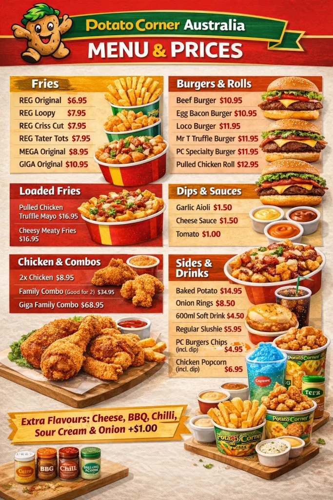 Potato Corner Menu Price Australia